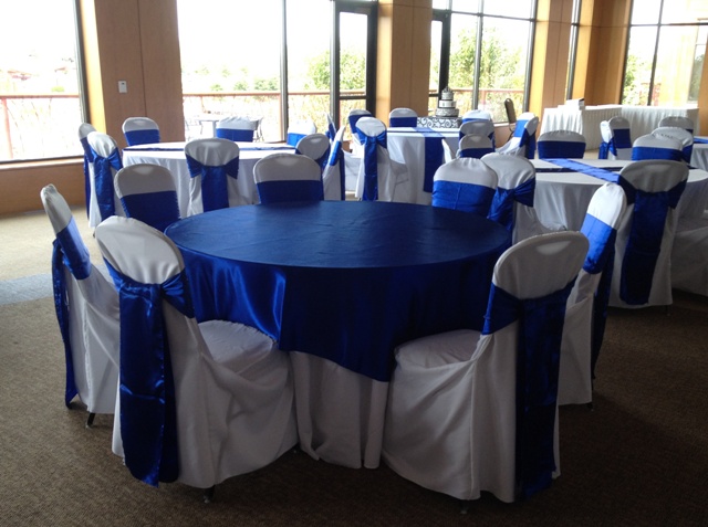Devoted Weddings and Events | Royal Blue Horizon Sashes